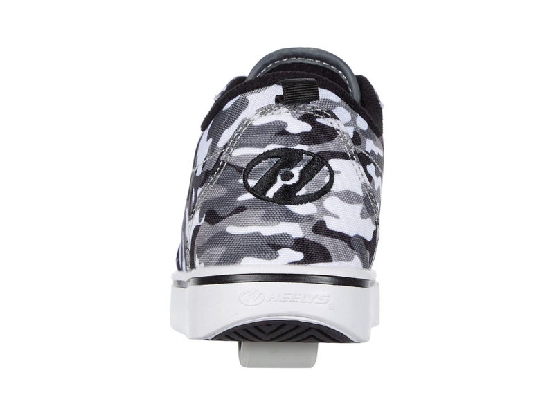 HEELYS حذاء التزلج HEELYS Pro 20 Prints للبالغين والأطفال الصغار والكبار - بطانة ميكروفايبر قابلة للتنفس، وسادة قدم مبطنة، وأحذية تدوم طويلاً لون فحم/رمادي/تمويه 1 للأطفال الصغار M - Image 5